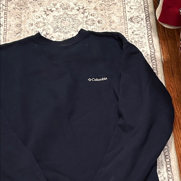 Columbia Men's Navy Crewneck Sweater - Picture 3 of 5